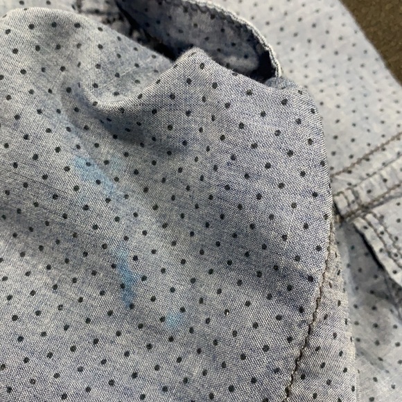 Madewell Blue Casual Button Down Shirt with Roll-Up Sleeves - Picture 7 of 7